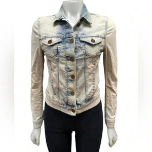 Mavi Acid  Wash Light Wash Denim Jean Jacket Size XS